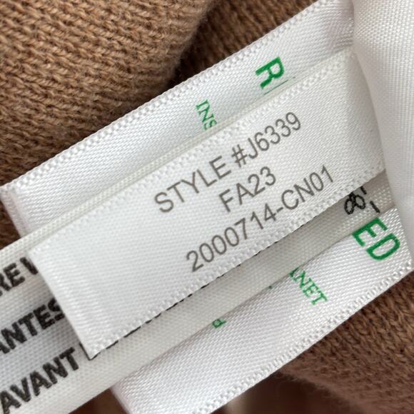 J. Crew Khaki Tan Juliette Collarless Open Front Cardigan Sweater Blazer - Picture 12 of 12